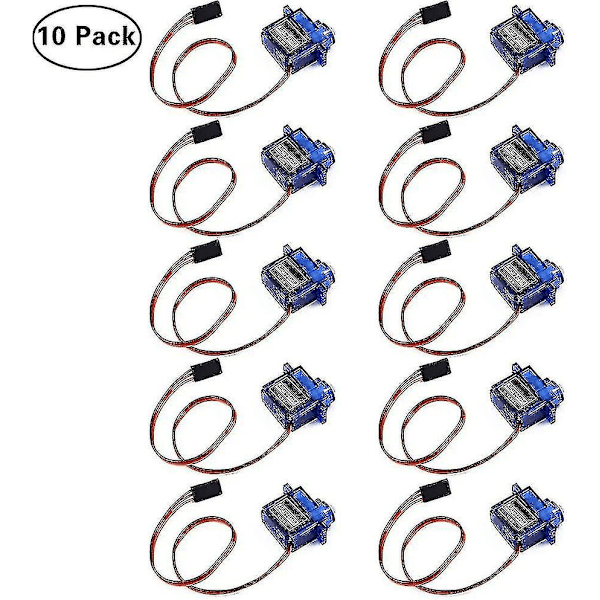 10 stk Sg90 Micro Servo Motor For Rc Bil Robot Helikopter Fly Remote Control