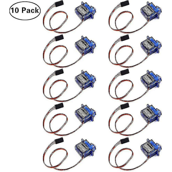 10 stk. Sg90 Micro Servo Motor til Rc Bil Robot Helikopter Flyvemaskine Fjernbetjening