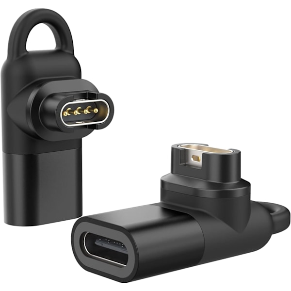 USB C till Garmin-adapter 2-pack, 90 graders Type C laddningsfodral, ZQKLA