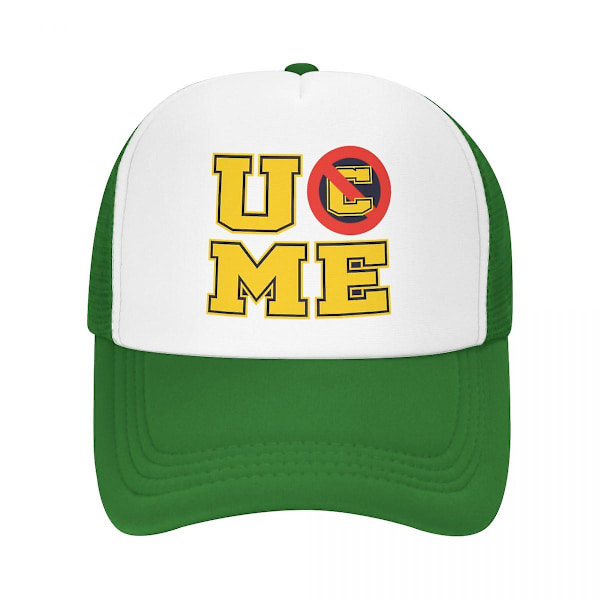 Klassisk Wwe John Cena U Cant See Me Trucker Hat Kvinnor Män Personlig Justerbar Unisex Kep Outdoor Trucker Hat Trucker Hat Trucker hat Green