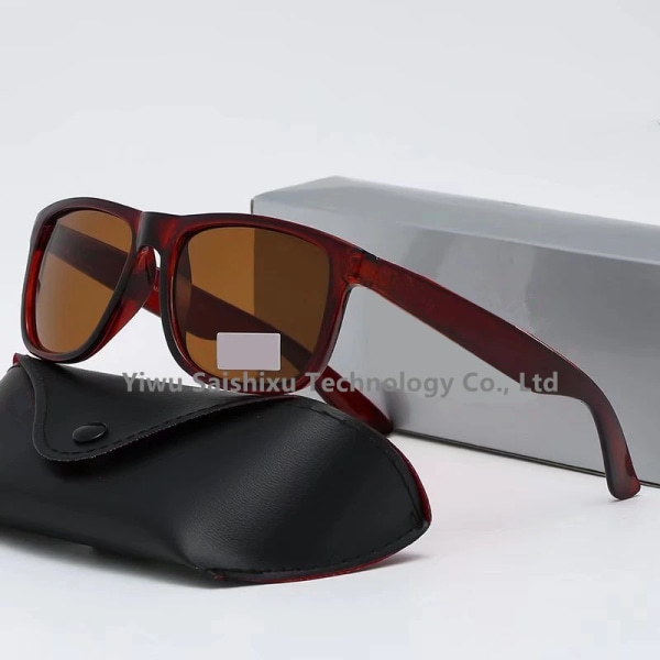 Fashion 4165 Designer Aurinkolasit Lunette Homme Tukkumyynti Mustat Sävyt Silmälasit Miehet Unisex Merkki Luxus Aurinkolasit Logolla 4165 Brown 2140/4165 with Logo