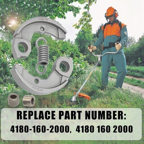 Kobling og spændingsfjeder sæt i stål, passer til STIHL FS90 90 FS90R 100 FS100 FS110 M100 HT100 HT131 HT101 HL100 HL90 Plæneklipper, (FQ)