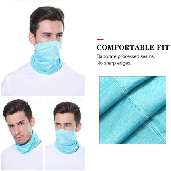 Rörformad Halsduk, Multifunktionell Elastisk Hals för Män och Kvinnor