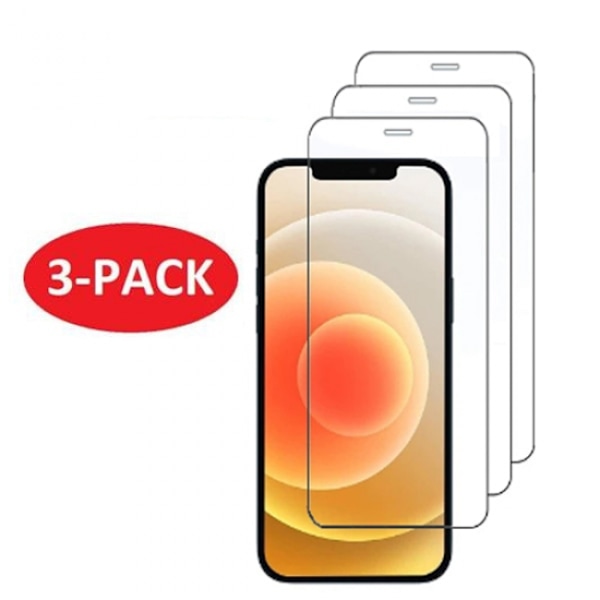 3-pack - iPhone 11 / XR Extra starkt skärmskydd i härdat glas