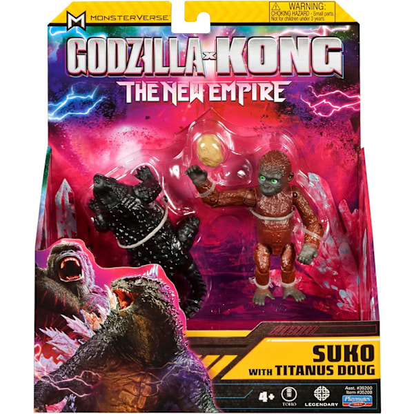 Godzilla x King Kong Giant Skar Actionfigur Legetøj Shimo Suko med Doug Actionfigur Suko with Doug