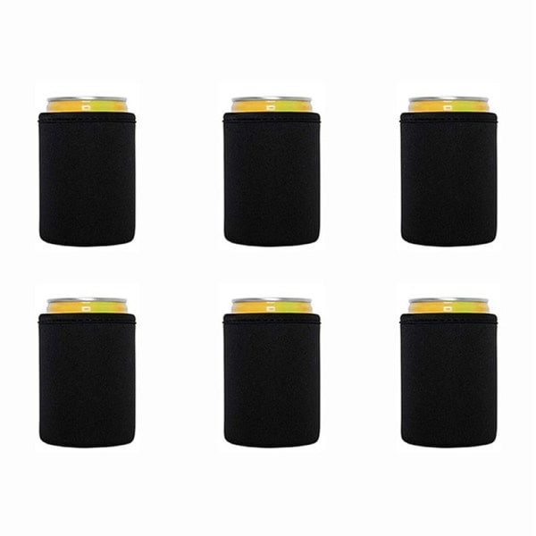 pcs Beer cooler/sleeves Soft insulated Reusable holder Black