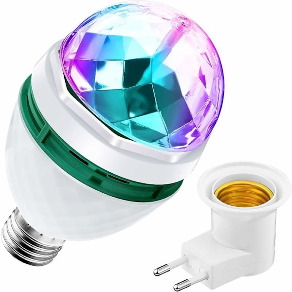Pyörivä LED-lavalamppu stroboskooppitehosteella ja 7 eri värillä