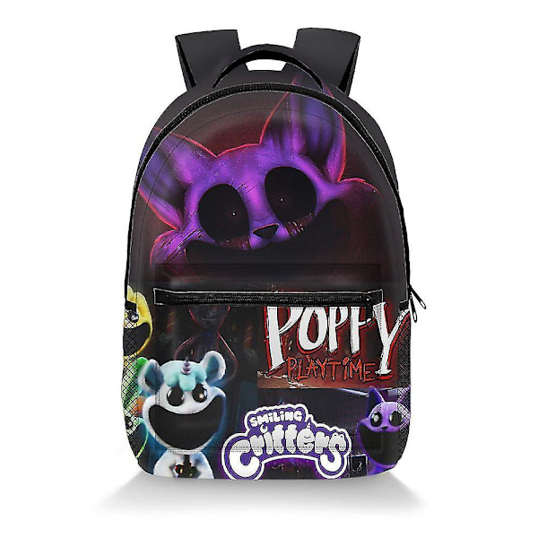 Poppy's Play Time Kapittel 3 Smilende Vesener Stor Kapasitet Full Bredde Skolesekk - Morsomt og Funksjonelt Design, Romslig Oppbevaring WHByv
