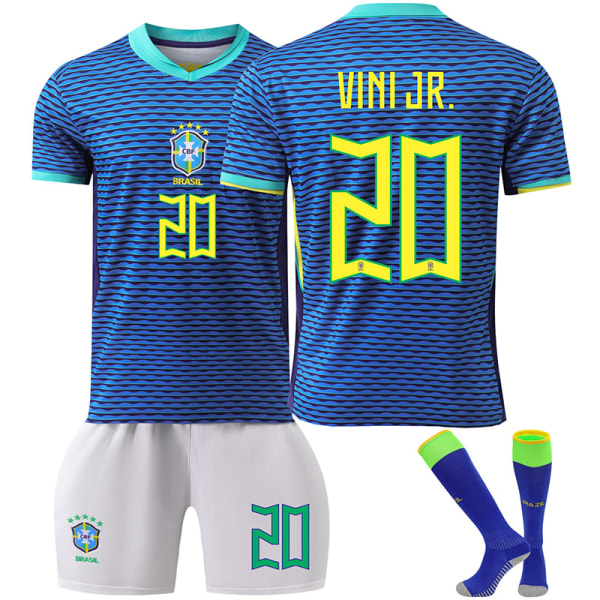 24-25 Brazil jersey No. 10 Neymar 20 Vinicius 9 Charlesson children's boy away football uniform suit