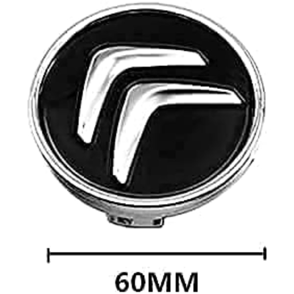× 60mm Navkapsler til Citroen C3 C4 C5 Elysee Berling