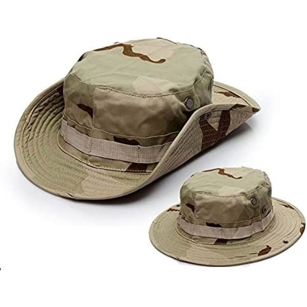 Boonie Tactical Fiskehatt Solskydd Visir Vision Kamouflage för Camping Vandring Fiske Män Unisex DC