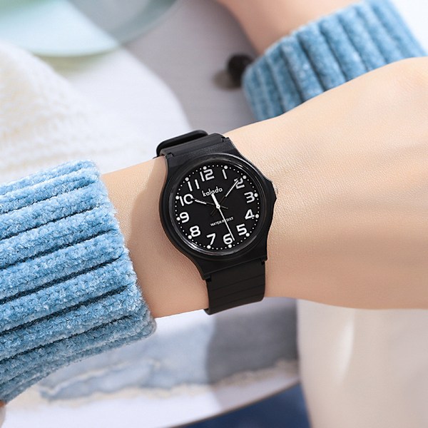 Klocka pojkar flickor, armbandsur pojkar analog, armbandsur barn, analog kvartsur med armbandsur gummi vattentät utomhussporter