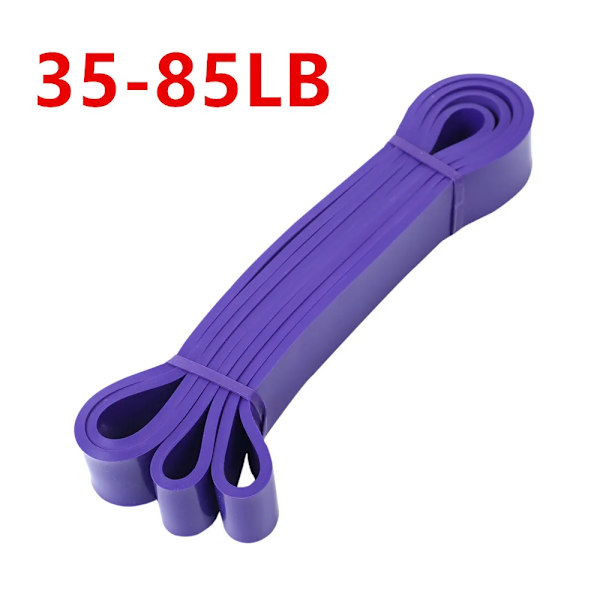 Motstandsbånd Trening Elastisk Naturlig Latex Trening Gummi Loop Styrke Gummibånd Gym Fitness Trening Ekspander purple
