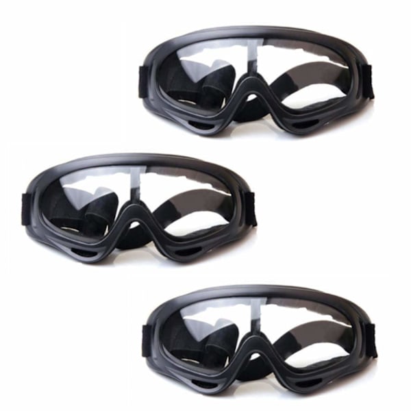 3-pack barnsäkra skyddsglasögon, barnsäkra skyddsglasögon för utomhusspel med Nerf N-Strike Pistol Elite Gun Game Ögonskydd och för laboratoriearbete