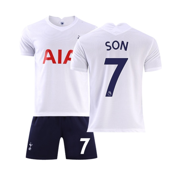 21-22 Tottenham Hotspur hjemmebanetrøje nr. 7 Son Heung-min nr. 10 Kane voksen børns kortærmet fodbolduniform holduniform Tottenham Hotspur home number 7 Children 16