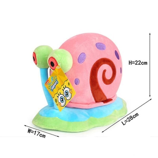 Bløde legetøj SpongeBob SquarePants plys - Rolle: Gary The Snail - Bløde legetøj til børns gaver A 22 cm
