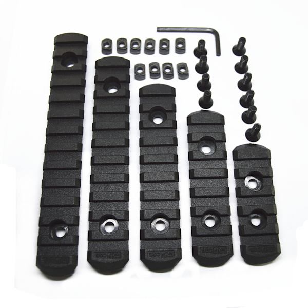 M Lok Picatinny Rail 5 7 9 11 13 Slots Mlok Kikkertmontering Weaver Nylon Picatinny Sideskinner