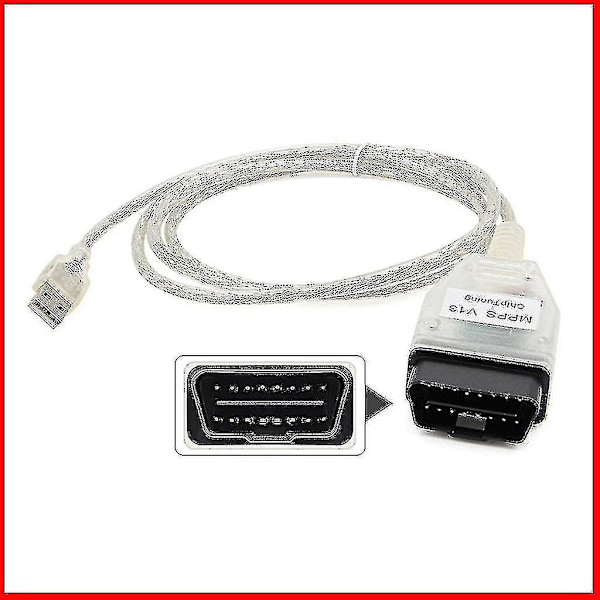 Obd2 Mpps V13.02 Ecu Chip Remap Tuning Flash Programmer Diagnostikkabel USB -