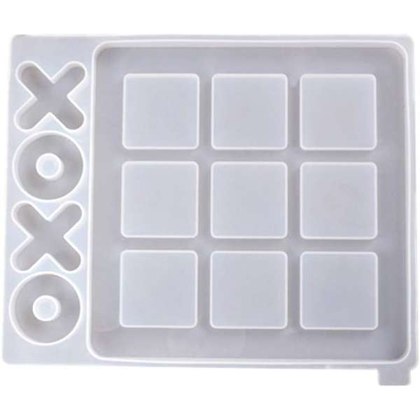 XO Spelbräde Silikon Resin Form Kit DIY Silikonformar, för Epoxy Resin Spelform