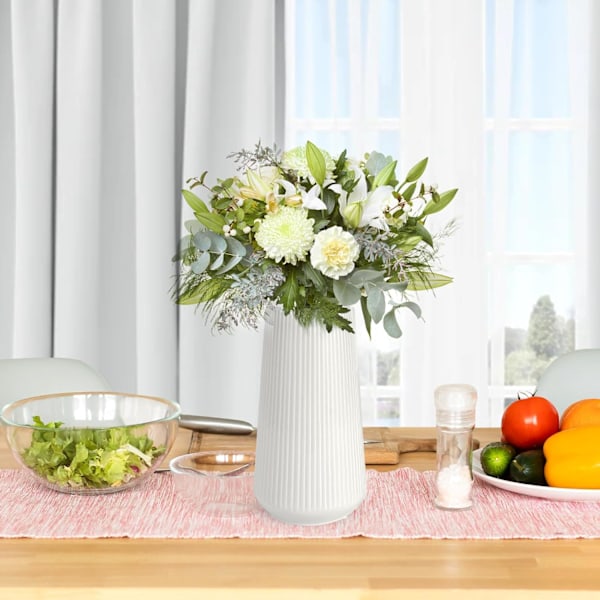 Keramisk Vas, Blomvas, Keramiska Vasar för Blommor, Dekorativa Vasar för Pampasgräsdekoration, Modern Liten Vas för Hemmet