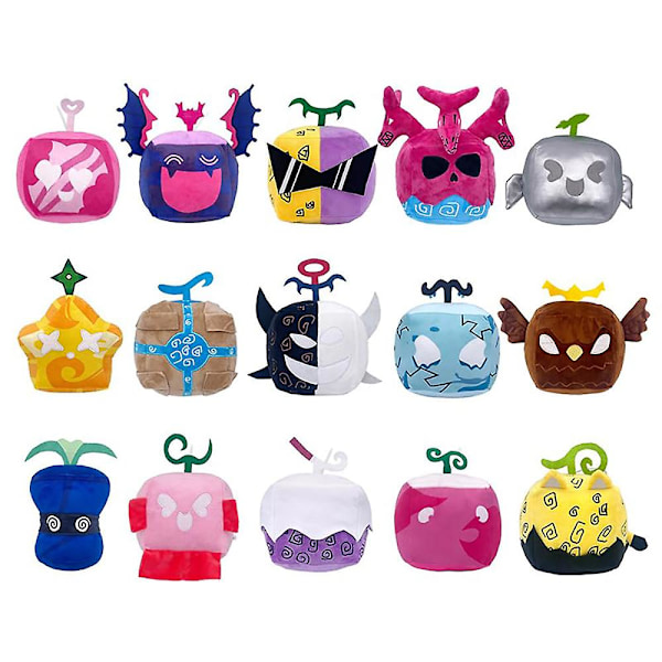 2024 Cute Blox Fruits Plush Toy Plush Soft Pillow Stuffed Animal Doll Kids Adult Gifts