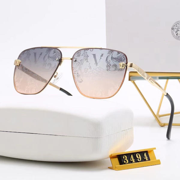 2024 Grossist Mode Lyx Överdimensionerade Polariserad Designer Solglasögon Kända Varumärken Skugga Solglasögon för Kvinnor och Män 3494-5 Sunglasses