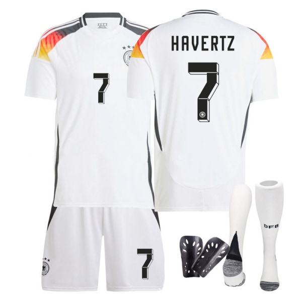 Europacup Tyskland tröja 2024 hemma Kroos träningsdräkt för vuxna för barn för herr- och damfotbollsdräkter Size 7 w/ Socks & Gear 16