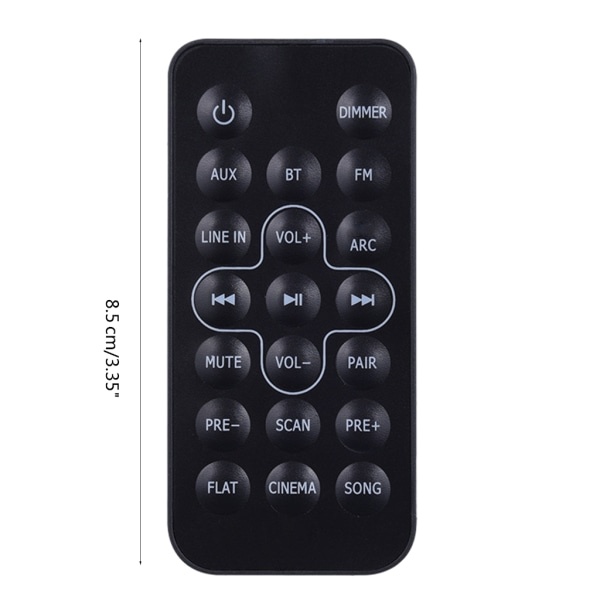 Reservefjernkontroll for STV202CN SB450 harmankardon SB20 Soundbar System Controller Behagelig følelse SQBB