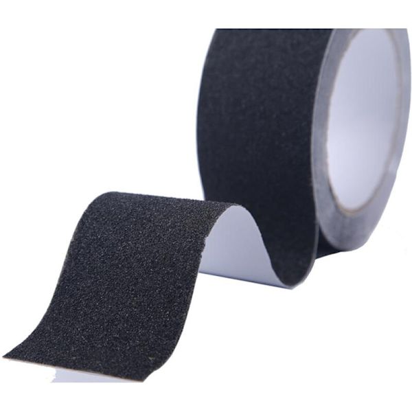 5cm*5m sort gulvpasta holdbar vandtæt skridsikker PVC gulvmåtte skridsikker tape egnet til bryggers