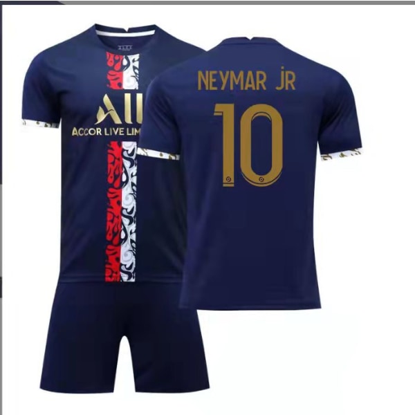 22-23 Pariisin erikoispainos jalkapalloharjoitteluasu 30 Messi No. 7 Mbappe No. 10 Neymar jalkapalloasusetti Paris Spec. Ed. #10 Kit w/ Socks 16#