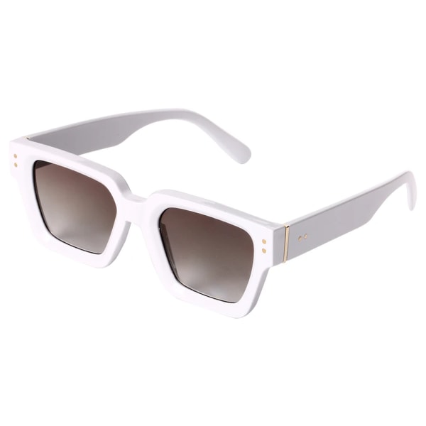 2024 Aurinkolasit Koko Luxe Custom Premium Sävyt Naiset Designer Musta Brändi Aurinkolasit Miehet Neliö Auringolasit Miehille C6 White Frame Full Gray Luxury Fashion Sunglasses