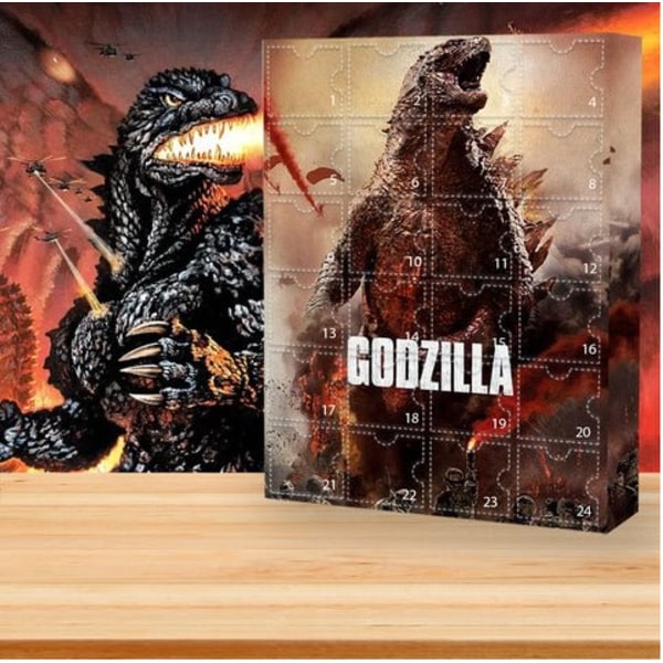 Julkalender 2024 med 24 Godzilla-figurer - 24-dagars nedräkning till jul - Blind Box - Julgåvor för barn och vuxna