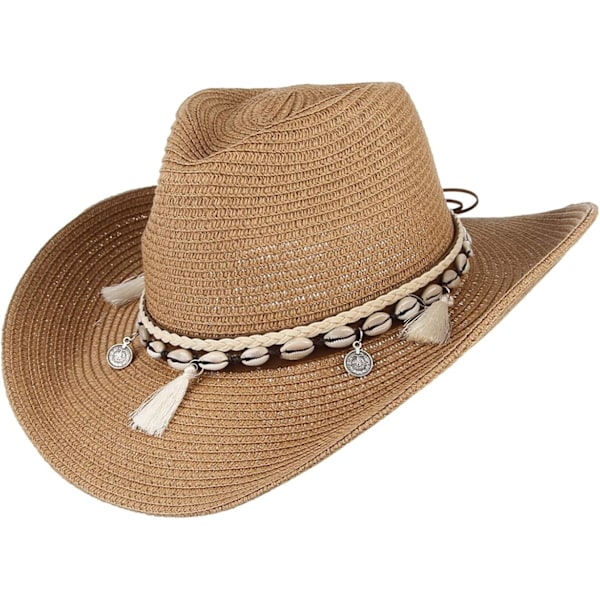 Dame Halm Cowboyhatt Visor Strandhatt