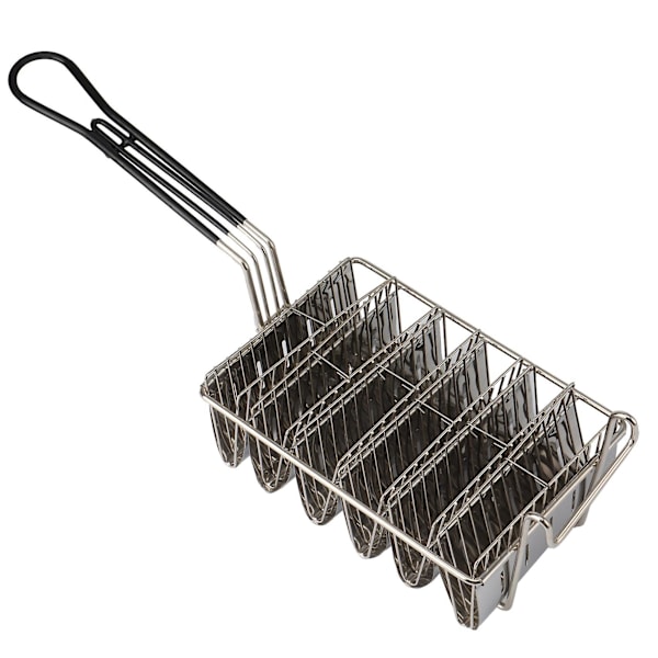 Taco Fryer Basket, Taco Shell Fryer, Holds 6 Shells Fryer Taco Holder Basket with Grip Handle