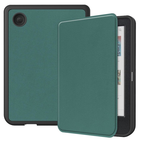 Caster Lærveske For KOBO Clara Colour / BW LGL Dark green