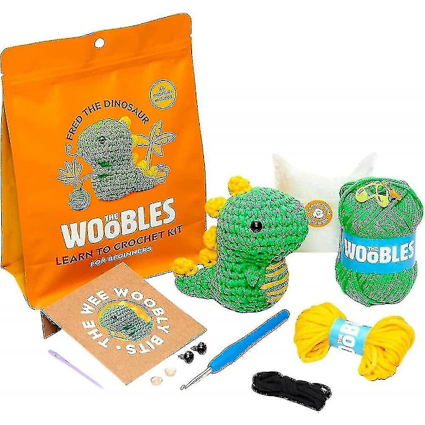Heklekitt for Begynnere DIY Heklet Plush Kit Begynner Heklekitt (FMY) dragon