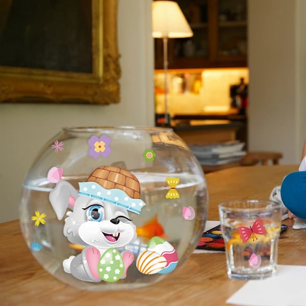 Påskevindudekals med 9 stk