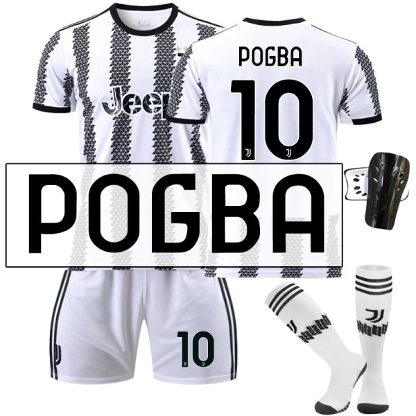 22-23 Ny version Juventus nr 7 Hovey nr 10 Pogba 22 Di Maria 10 Dybala fotbollströja set No. 10 Pogba with socks + gear #28