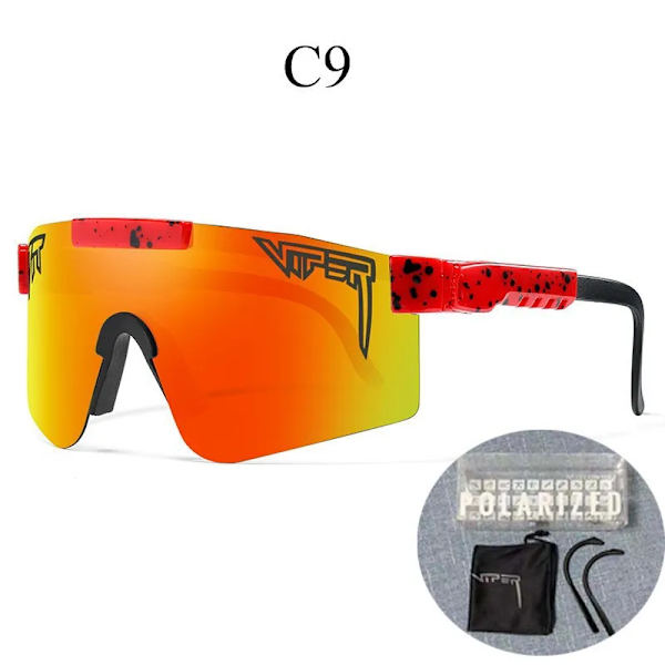 00 Uusi saapuminen Mukautettu logo polarisoidut fotokromiset aurinkolasit Tr90 Uv-suoja Pyöräilylasit C9 UV protected sunglasses