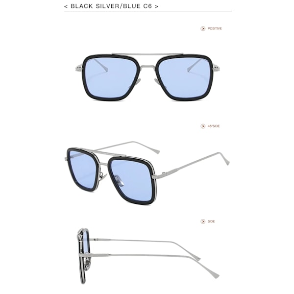 Kuuma myynti Metallirunko Iron Man Lasit UV 400 Suoja Super Star Aurinkolasit Aurinkolasit 8 iron man sunglasses