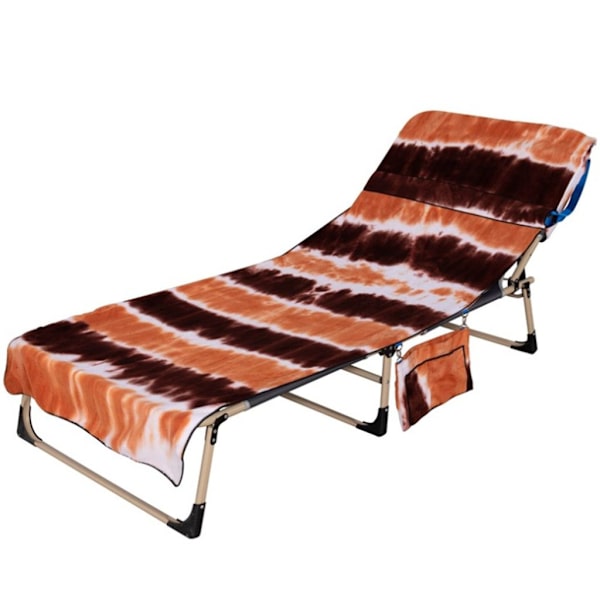 Tie-dye mikrofiberfåtöljöverdrag strandstol handduk ryggsäck strandhandduk
