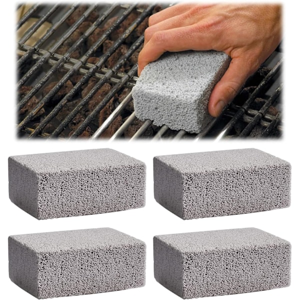 4 PCS Grill Brick Block Cleaning Pumice Stones, Grill Cleaning Br