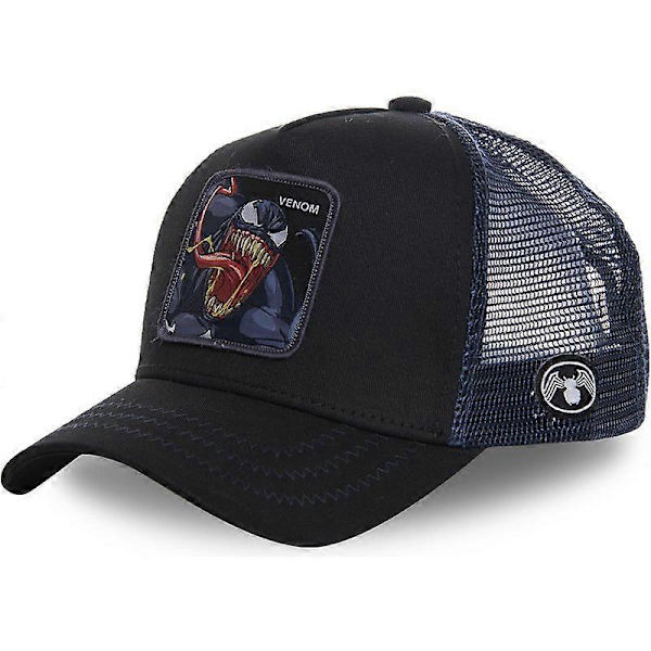 Anime-sarjakuva Snapback puuvillainen baseball-lippis miehille ja naisille, Hip Hop Dad -verkkohattu, rekkakuski-lippis (FQ) VONEM NAVY BLUE