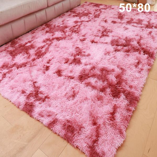 Olohuoneen matto, makuuhuoneen sänkymatto, yksinkertainen moderni kodin lattiamatto, pehmeä monialuekäyttöinen peitto, punainen Ed 50*80