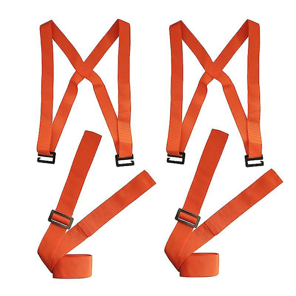 Möbellyftband, Flyttband, Lyftband, Hjälpmedel för Flytt av Piano och Transport av Tung Möbel (Orange)