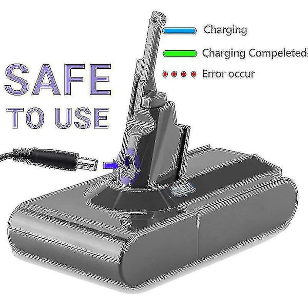 V8 6000mah udskiftningsbatteri Dyson V8 Sv10 Li-ion batteri til Dyson V8 Absolute Fluffy Animal Sv10 ledningsfri håndholdt støvsuger med pakke