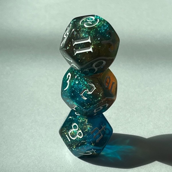 3x/ Set 12-sidiga astrologiska tärningar - akryl konstellations tärningar - flerfärgade - akryl tärningar - för konstellations spådom 0.03 1