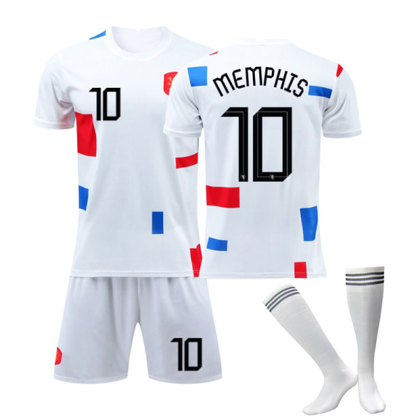 22 Netherlands Home World Cup White Kit Kids Adults，XS