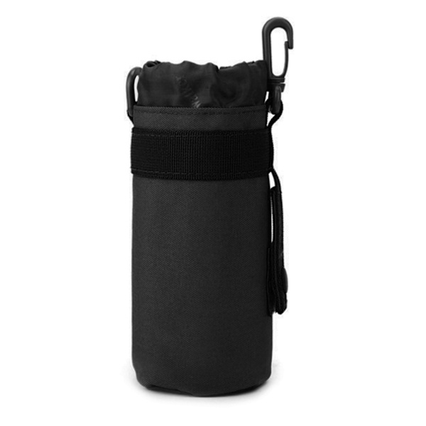 Molle Vattenflaskhållare Väska Nylon Taktisk Molle Vattenflaska Påse Vattenflaskhållare för Camping Vandring Resor Black 0.07