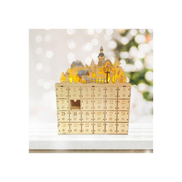 Julgran Adventskalender Colorful